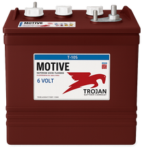 BATERIA ACUMULADOR DE 6 VOLTS 225AH AMP. 20HRS  TROJAN  45-T105